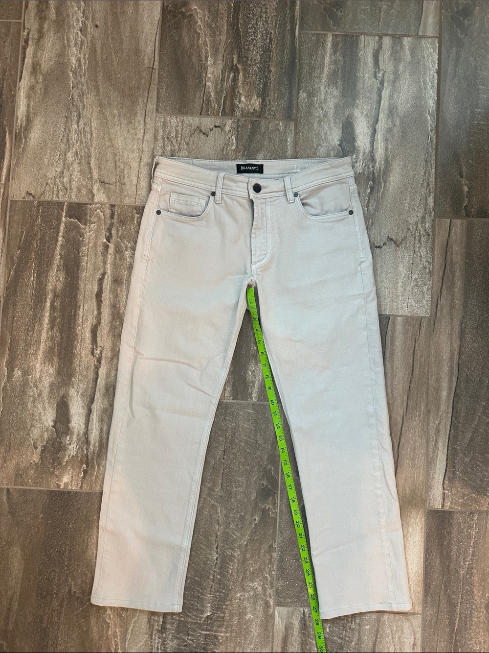 Blank NYC Men's Straight Jeans in Light Grey